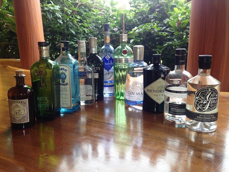 Variedad de ginebras