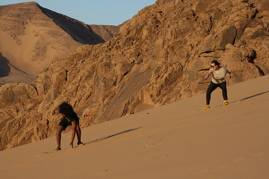 Sandboarding en Wadi Rum