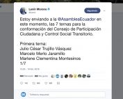 ternas para Consejo de Participación Ciudadana