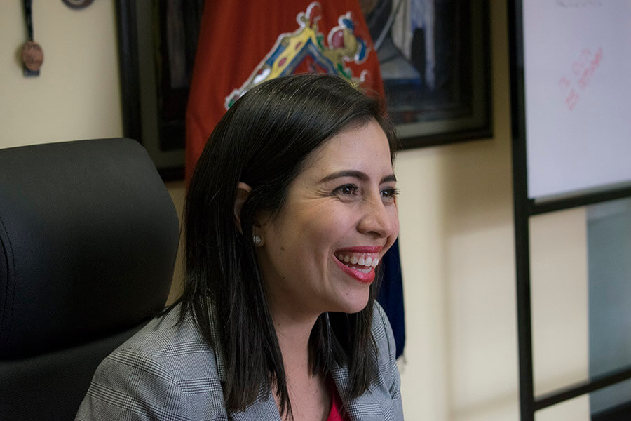 Daniela Chacón fue electa en 2014 concejala de Quito por SUMA. Fotografía de Lisette Arévalo.