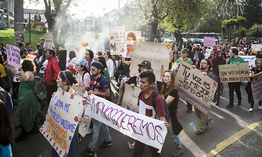 La marcha Vivas nos queremos se dividió en ocho bloques