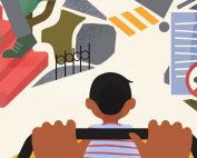 Quito no es una ciudad amigable para niños. Ilustración de Paula de la Cruz.