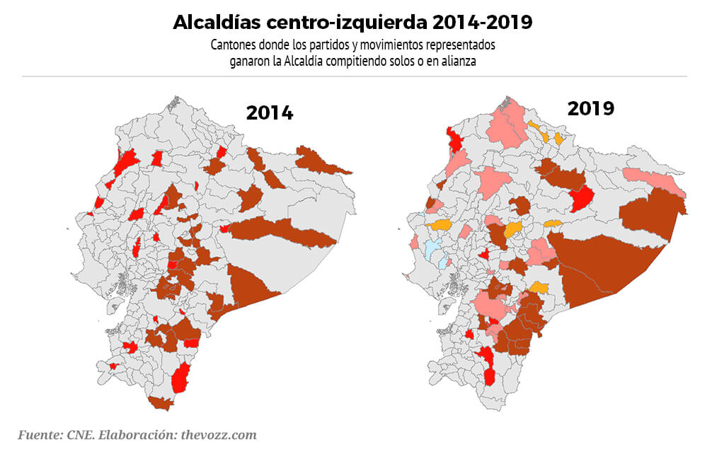 Mapa Alcaldias Centro Izquierda 2014 2019