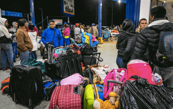 migrantes venezolanos ecuador