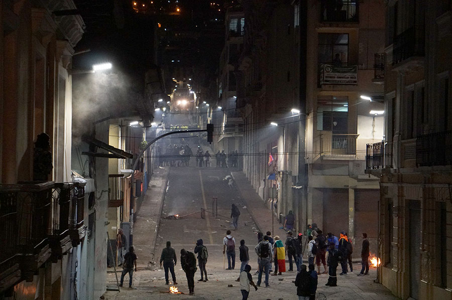 protesta contra Lenín Moreno