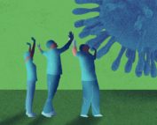 médicos con coronavirus