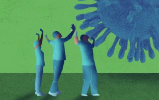médicos con coronavirus