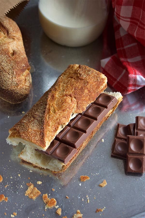 Receta Baguette con Chocolate