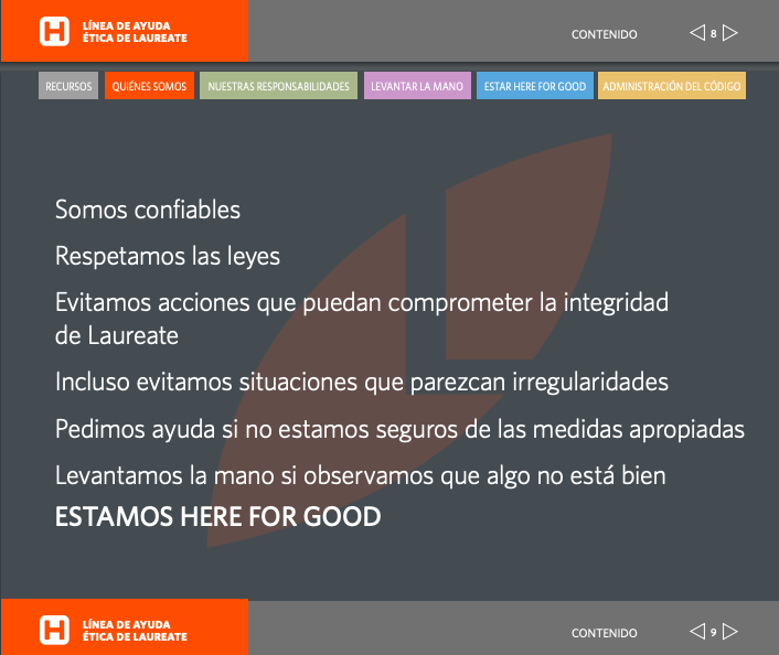 Línea de ayuda ética de Laureate