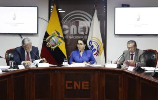 autoridades del Consejo Nacional Electoral