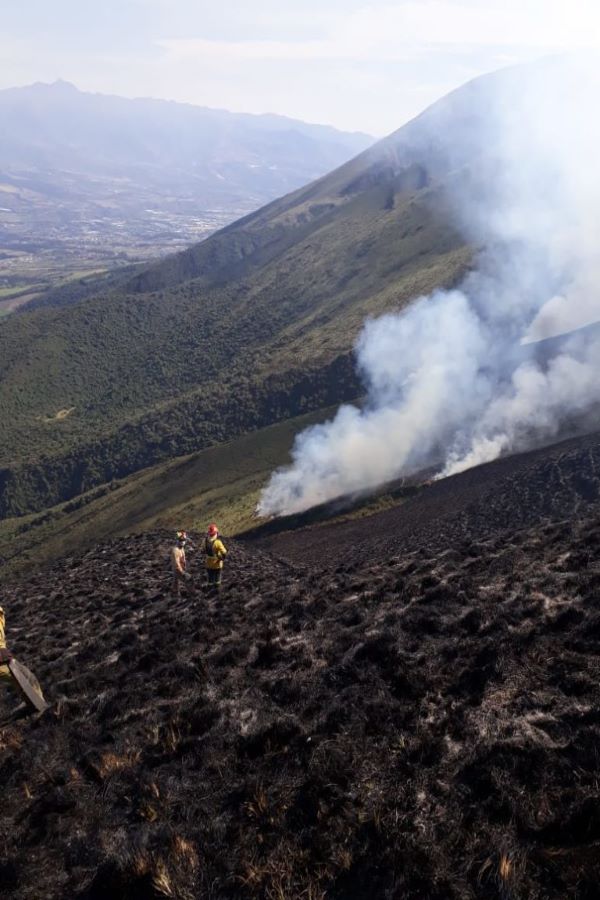 incendios en Imbabura y Pichincha