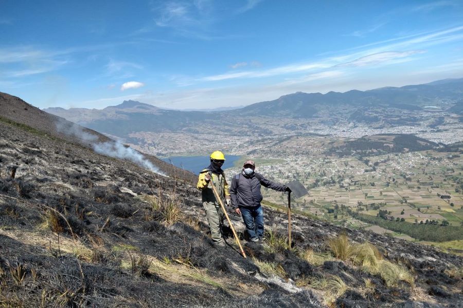 incendios en Imbabura y Pichincha