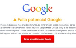 Google tuvo una falla masiva