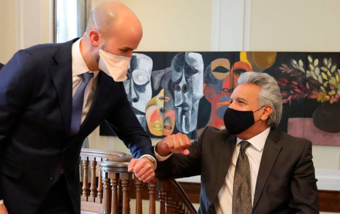 Lenín Moreno se vacunó
