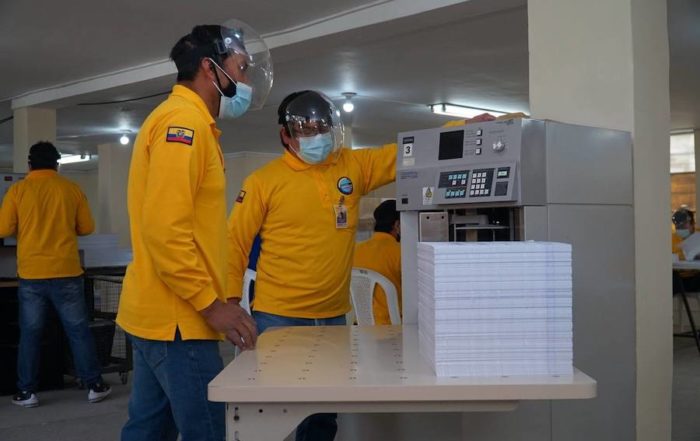 papeletas presidenciales para las elecciones