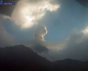 ceniza del volc&aacute;n Sangay