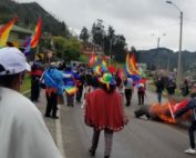 cierre de vías en Cañar