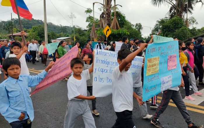 regreso a clases presenciales en territorio Shuar
