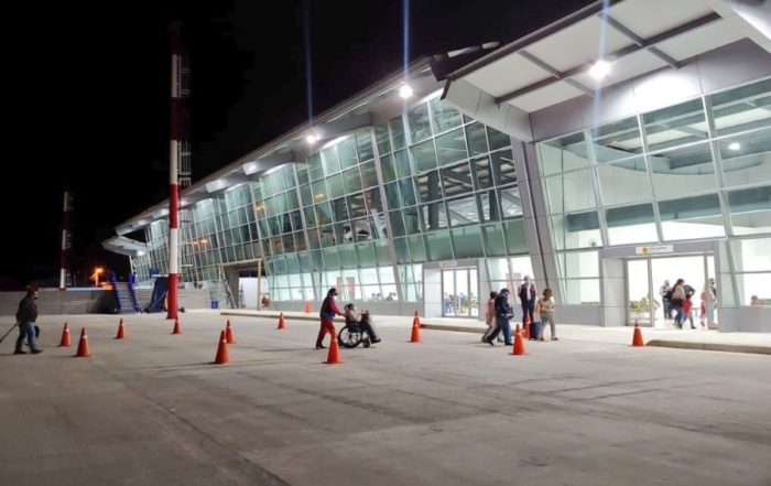 droga en avión que salía de Latacunga