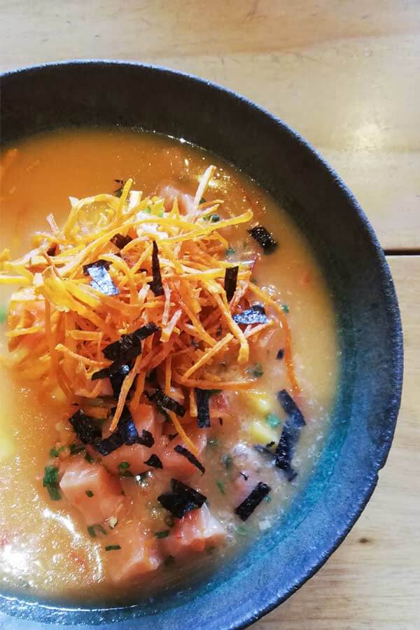 ceviche salmón Pez Bela