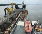 dragado del r&iacute;o Guayas