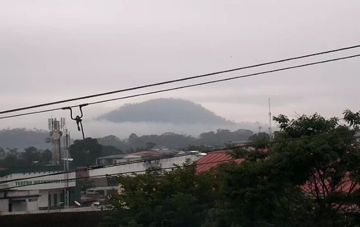 caída leve de ceniza