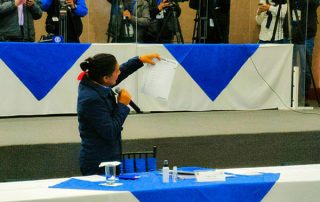 Yaku Pérez rindió su versión en la Fiscalía