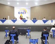 El pleno del CNE sesionó hoy para conocer los escrutinios