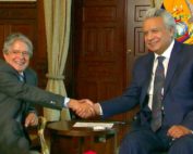 reunión entre Guillermo Lasso y Lenin Moreno