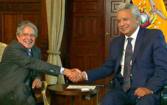 reunión entre Guillermo Lasso y Lenin Moreno