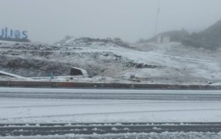 cayó nieve en Papallacta