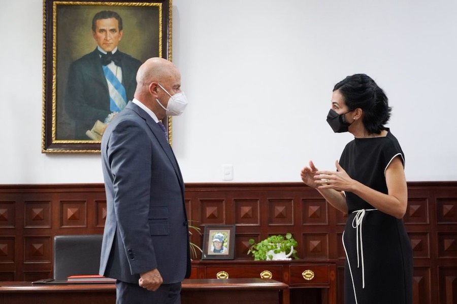 María Alejandra Muñoz se reunió con Alfredo Borrero