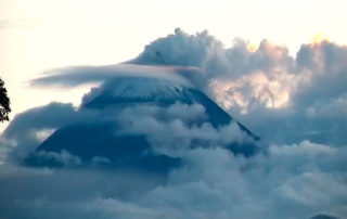 actividad volcánica del Sangay