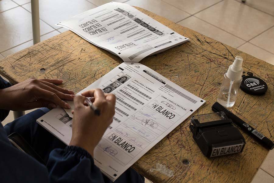 actas de votación