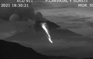 ceniza en Guayas y Los Ríos