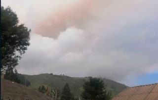 ceniza del volcán Sangay