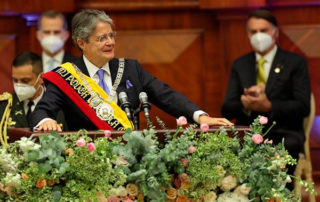ceremonia de posesión presidencial de Lasso