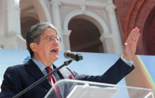 primer día de Guillermo Lasso como presidente