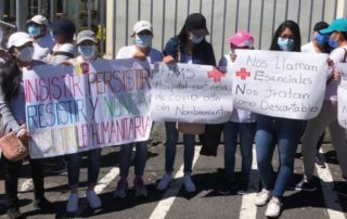 enfermeros protestan por nombramientos