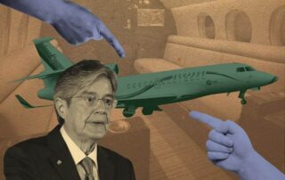 vuelo de Lasso en el avión presidencial