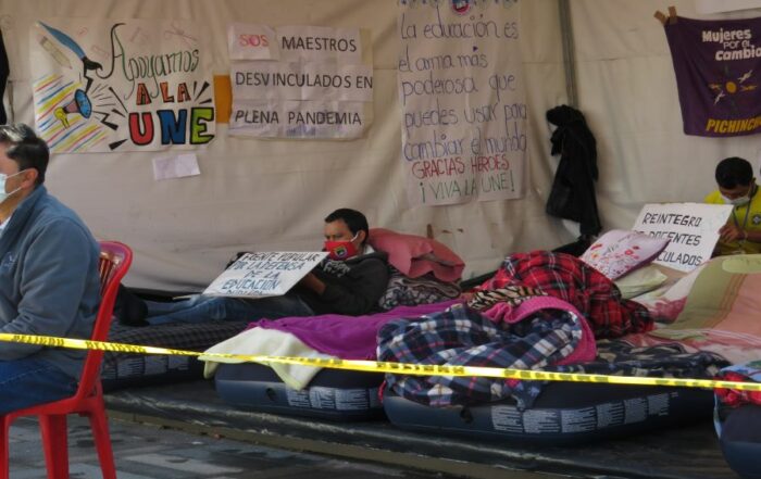 huelga de hambre de los profesores