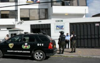 alerta de bomba en el TCE