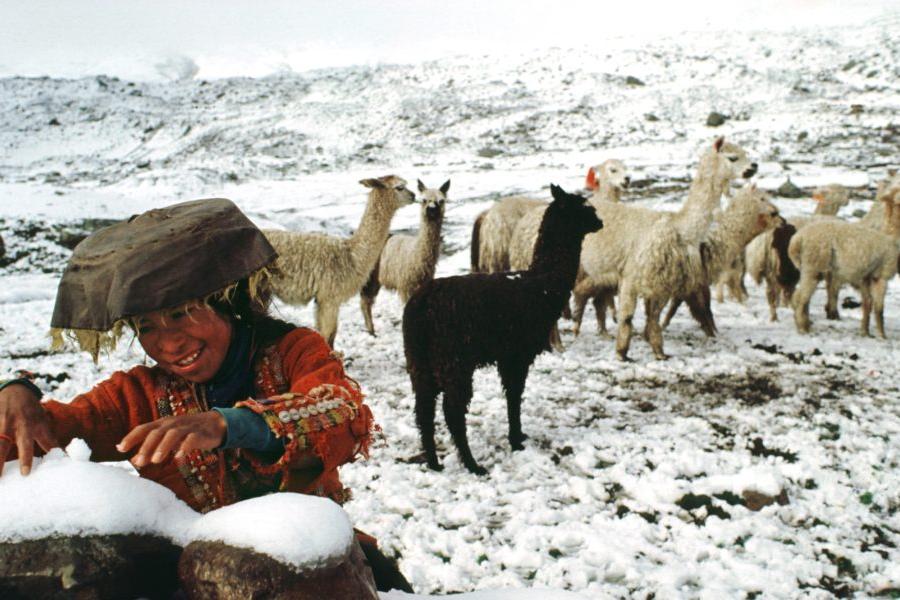 glaciares de la Cordillera Blanca en Perú