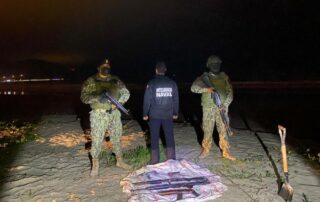 armas decomisadas en Puerto López