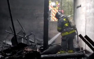 incendio en el parque La Carolina