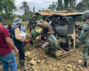 Minería ilegal en Azuay