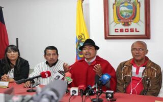 organizaciones sociales se unen a la movilización de la Conaie