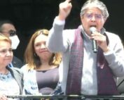 marcha de apoyo a Guillermo Lasso