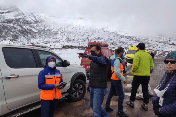 rescate de 12 turistas en el Chimborazo