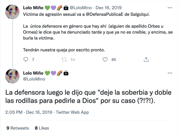 queja Lolo Miño